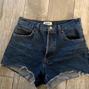 Agolde Dark Blue Jean Shorts
